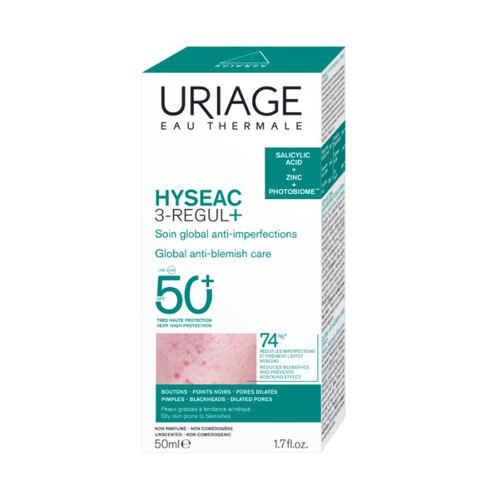 URIAGE Hyseac 3-Regul+ SPF50+ emulsija 50ml