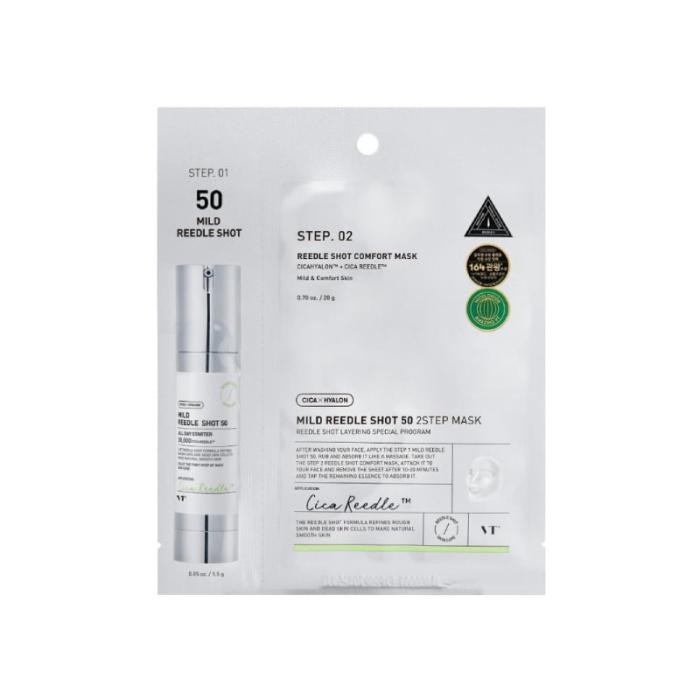 VT COSMETICS Mild Reedle Shot 50 2 soļu sejas maska N1