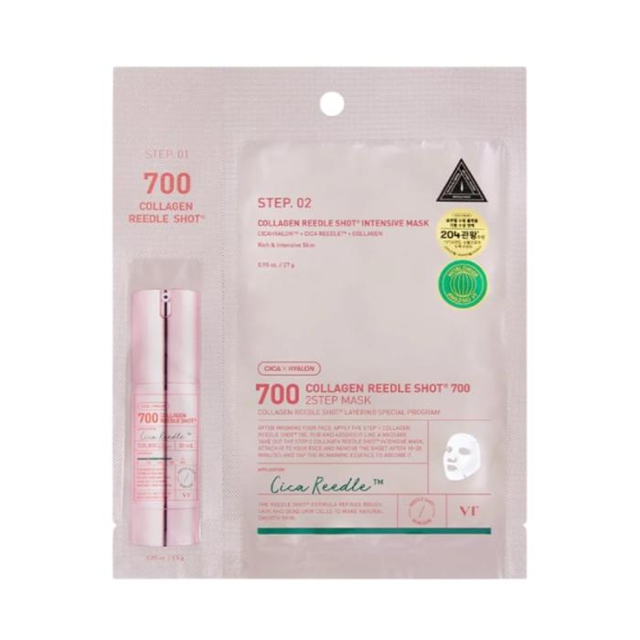 VT COSMETICS Collagen Reedle Shot 700 2 soļu sejas maska N1