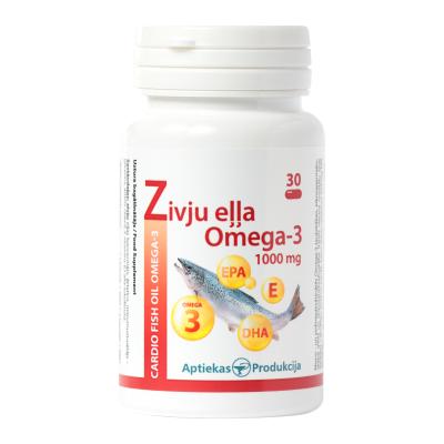 AP Zivju eļļa Omega-3 1000mg kapsulas N30