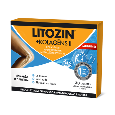 LITOZIN + KOLAGĒNS II tabletes N30