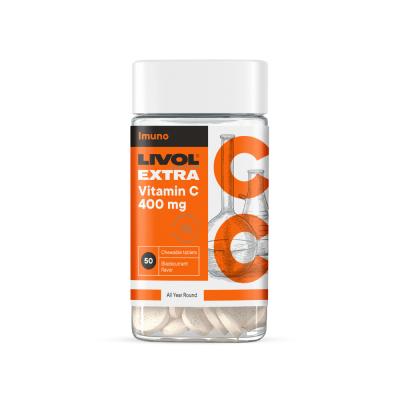 LIVOL EXTRA VITAMIN C 400 mg košļājamās tabletes N50