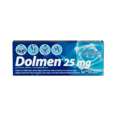 DOLMEN 25 mg apvalkotās tabletes N10
