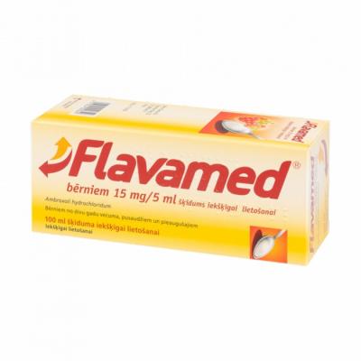 FLAVAMED sīrups bērniem 15mg/5 ml 100 ml 