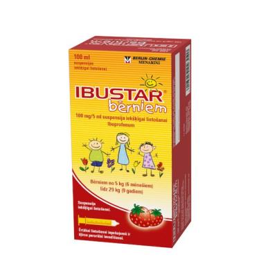IBUSTAR Kids 100 mg/5 ml suspensija 100 ml  