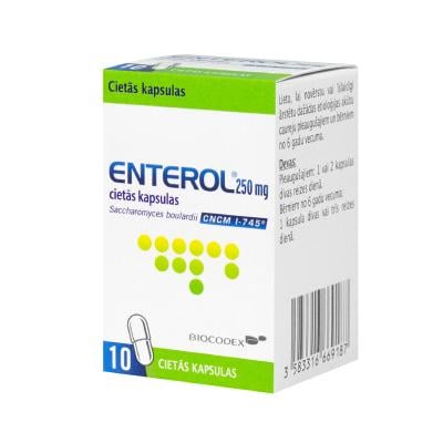 ENTEROL 250mg cietās kapsulas N10