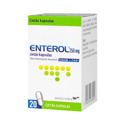 ENTEROL 250mg cietās kapsulas N20