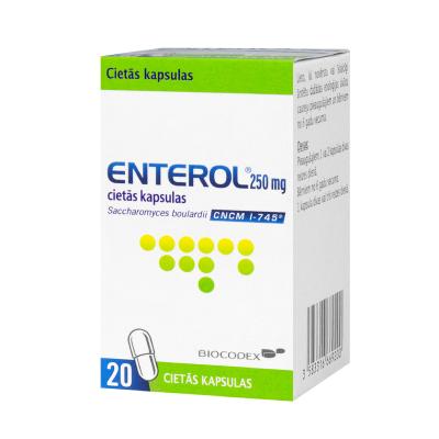 ENTEROL 250mg cietās kapsulas N20