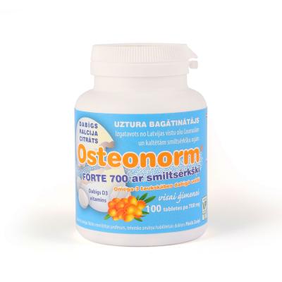 Osteonorm Forte 700 mg ar Smiltsērkšķi tabletes N100