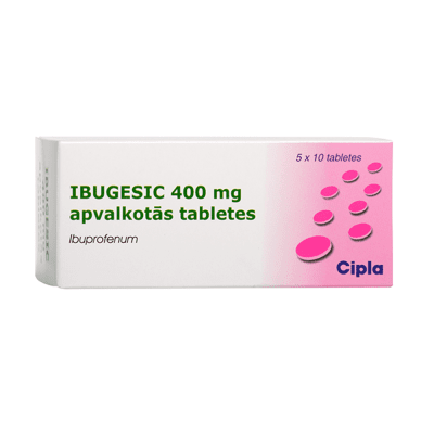 Ibugesic 400 mg apvalkotās tabletes N50