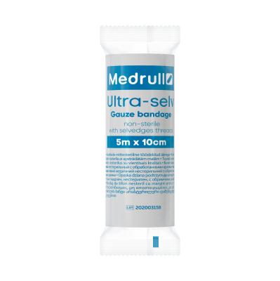 MEDRULL saite Ultra marles nesterila 5 m x 10 cm