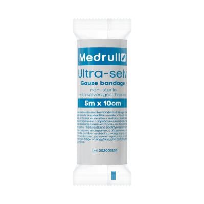 MEDRULL saite Ultra marles nesterila 5 m x 10 cm
