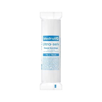 MEDRULL saite Ultra marles nesterila 7 m x14 cm