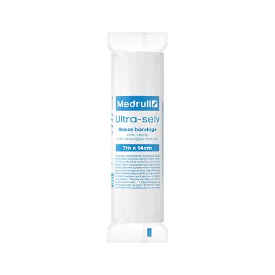 MEDRULL saite Ultra marles nesterila 7 m x14 cm