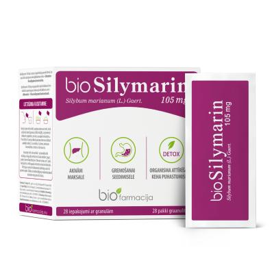 BIOFARMACIJA Biosilymarin 105 mg granulas N28