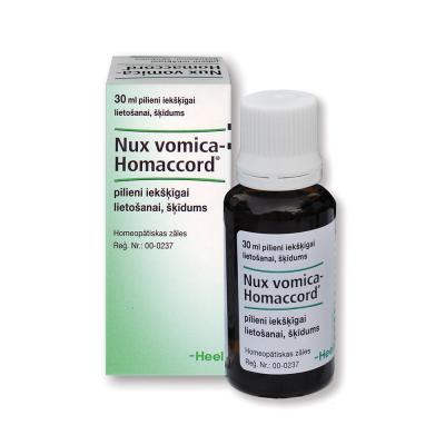 Nux vomica-Homaccord pilieni iekšķīgai lietošanai, šķīdums 30 ml