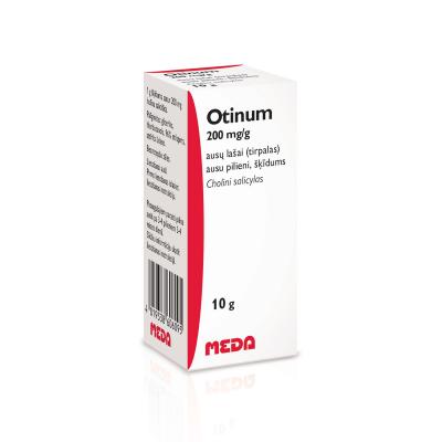 OTINUM 200 mg/g ausu pilieni 10 ml