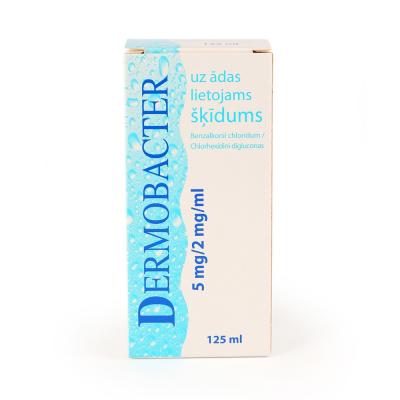 Dermobacter 5 mg/2 mg/ml uz ādas lietojams šķīdums 125 ml  