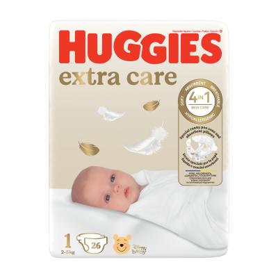 HUGGIES Extra Care 1 autiņbiksītes jaunpiedzimušiem 2-5kg 26gb