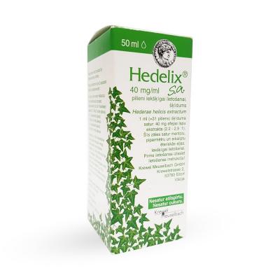 Hedelix s.a. 40 mg/ml pilieni iekšķīgai lietošanai, šķīdums