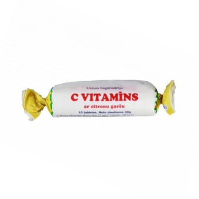 C Vitamīns ar citrona garšu tabletes N10