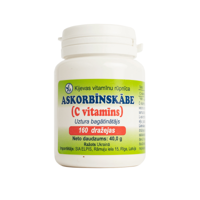 Askorbīnskābe dražejas 40 g N160