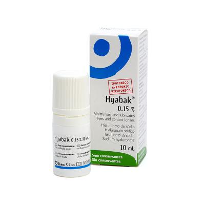 HYABAK 0,15% acu pilieni 10 ml