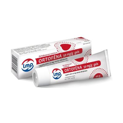 ORTOFĒNA 50 mg/g gels 40 g