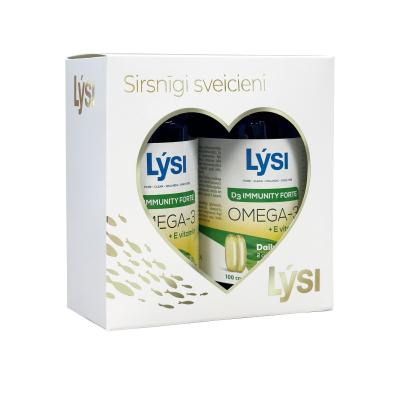 LYSI Omega-3 Immunity Forte kapsulas N100 1+1 komplekts