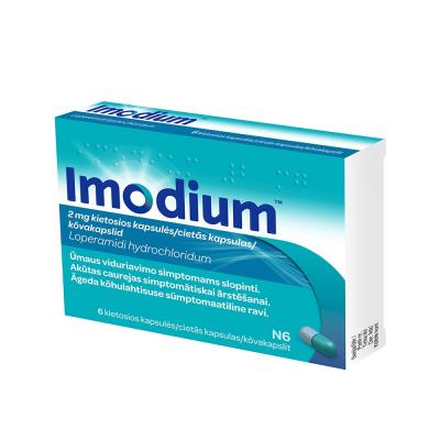 Imodium 2 mg cietās kapsulas N6