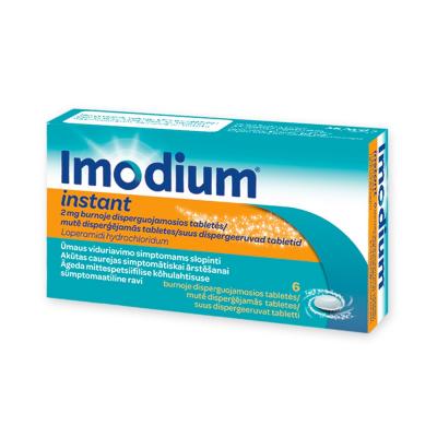 Imodium Instant 2 mg mutē disperģējamās tabletes N6