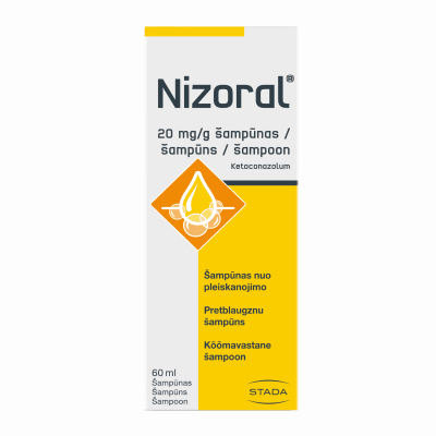 NIZORAL 20 mg/g šampūns 60 ml