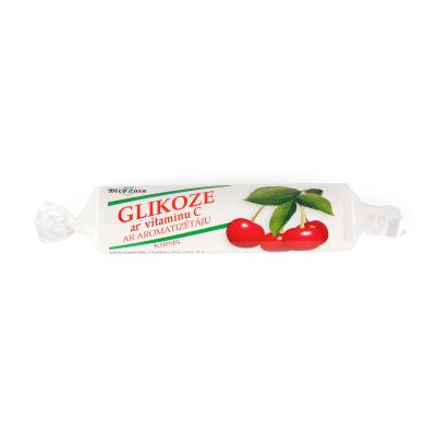 Glikoze ar vitamīnu C ar aromatizētāju - ķirsis 10 tabletes