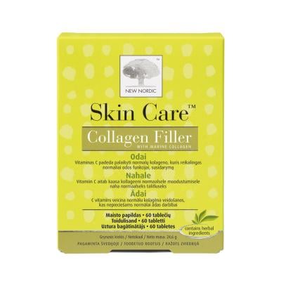 NEW NORDIC Skin Care Collagen Filler tabletes ādai N60