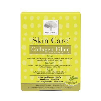 NEW NORDIC Skin Care Collagen Filler tabletes ādai N60