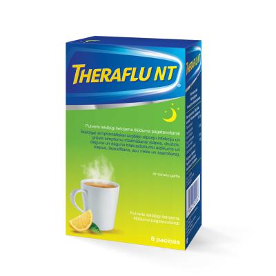 THERAFLU NT pulveris iekšķīgi lietojama šķīduma pagatavošanai N6