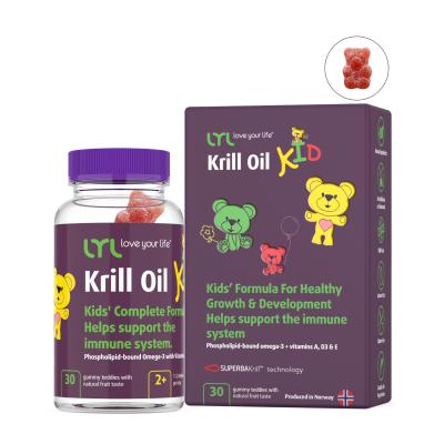 LYL Krill Oil KID, želejas lācīši, N30