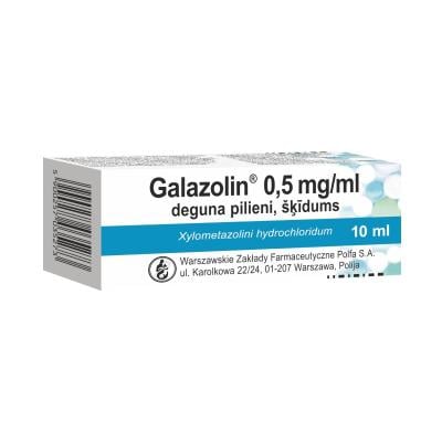 GALAZOLIN 0,5 mg/ml deguna pilieni, šķīdums 10ml