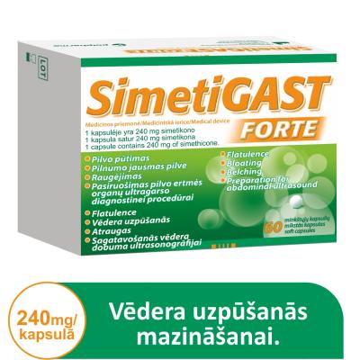 SIMETIGAST Forte 240mg mīkstās kapsulas N60