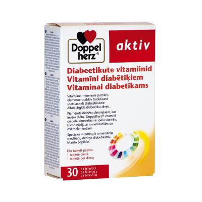 DOPPELHERZ Aktiv vitamīni cilvēkiem ar diabētu N30