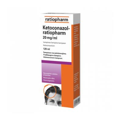 KETOCONAZOL-ratiopharm 20mg/ml šampūns 120 ml