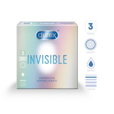DUREX Invisible Extra Sensivite prezervatīvi N3