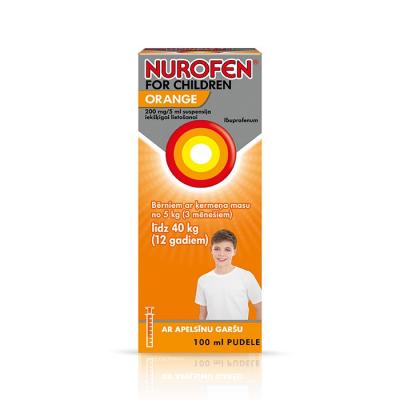 NUROFEN for Children Orange 200mg/5 ml suspensija 100 ml 
