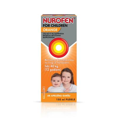 NUROFEN for Children Orange 200mg/5 ml suspensija 150 ml 