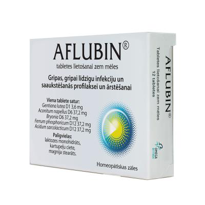 AFLUBIN tabletes lietošanai zem mēles N48