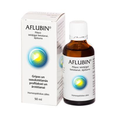 Aflubin pilieni iekšķīgai lietošanai, šķīdums 50 ml 