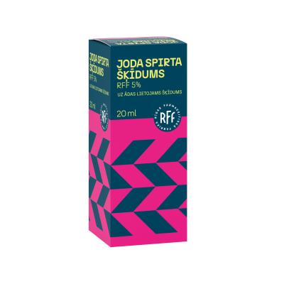 RFF Joda spirta šķīdums 5% 20 ml (tikai ārīgai lietošanai)