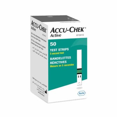 ACCU-CHEK Active glikozes teststrēmeles N50