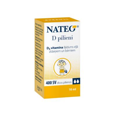 NATEO D pilieni zīdaiņiem un bērniem 10 ml