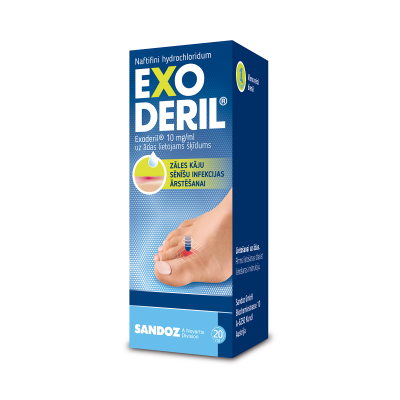 EXODERIL 10mg/ml šķīdums 20 ml 